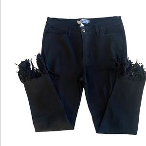 Lolo distressed skinny jeans